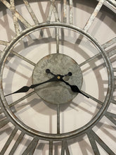 Load image into Gallery viewer, Roman Numeral Metal Clock
