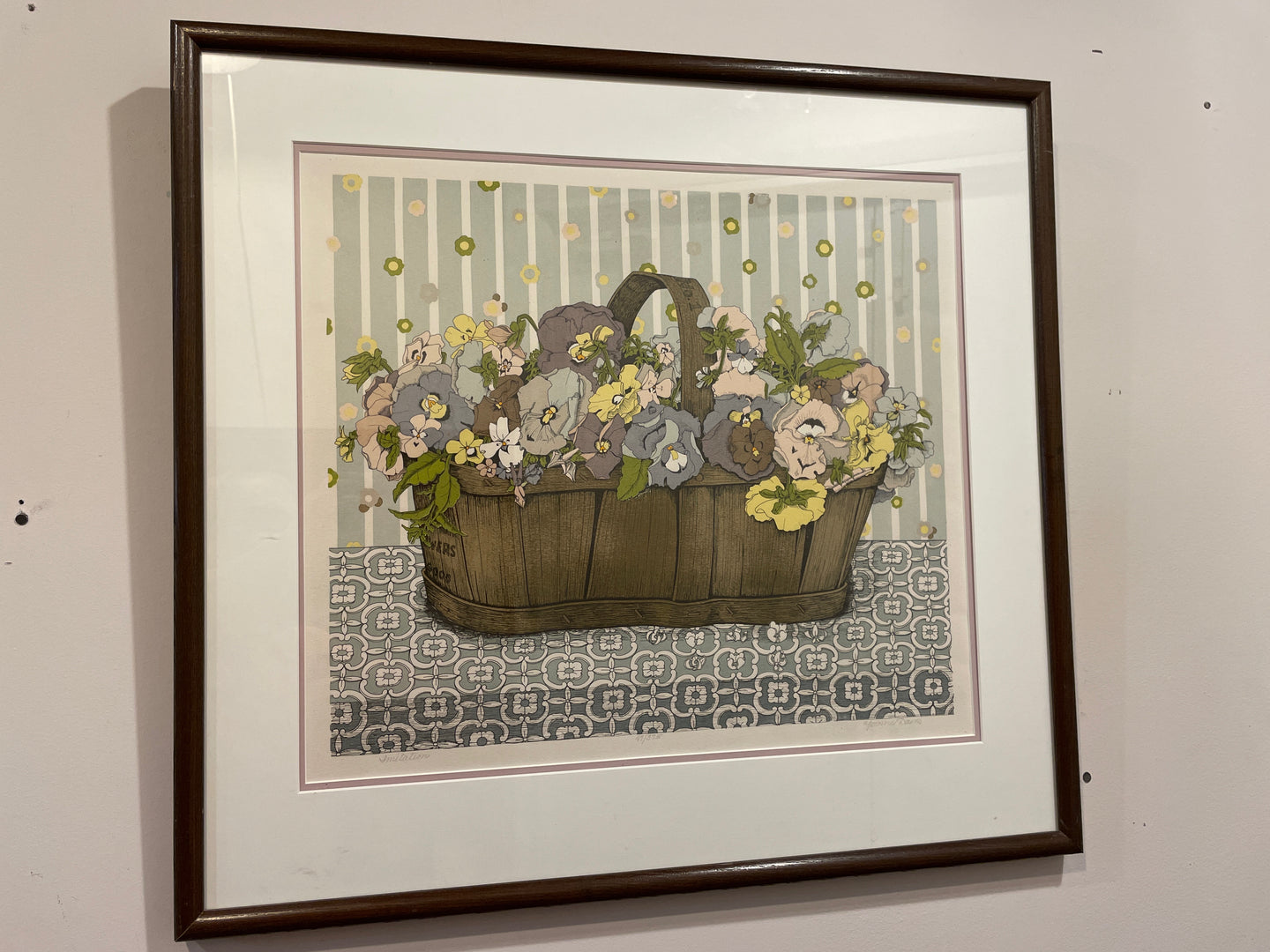 Art Print of Flowers in Basket