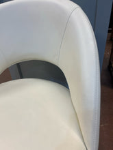 Load image into Gallery viewer, White Faux Leather Contemporary Chair

