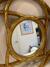 Load image into Gallery viewer, Contemporary Round Gold Mirror from Wisteria

