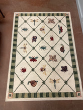 Load image into Gallery viewer, Cream Colored Area Rug with Butterflies &amp; Ladybugs
