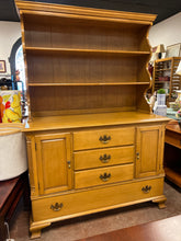 Load image into Gallery viewer, 4 Drawer &amp; 2 Door Buffet from Colby&#39;s Furniture. Includes 3 Shelf Hutch
