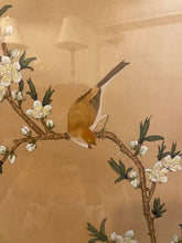 Load image into Gallery viewer, Silk Embroidery of Birds in Bamboo Frame
