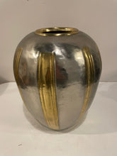 Load image into Gallery viewer, Two Tone  Metal Vase
