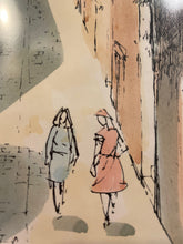 Load image into Gallery viewer, Framed Print of Two Women on Street, Signed
