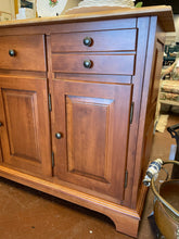 Load image into Gallery viewer, Mission Style Glass Front 2 Piece Hutch from Canadel Furniture
