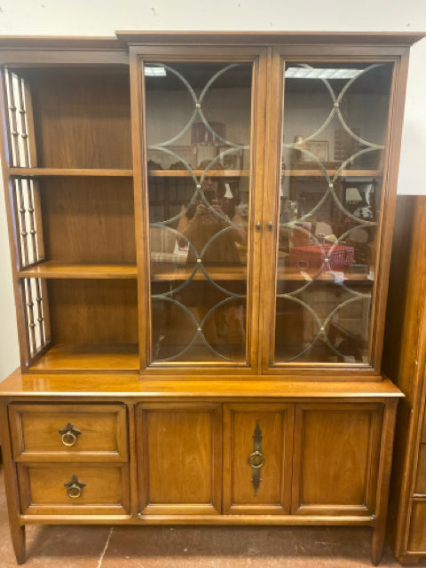 One Piece, MCM Walnut China Cabinet from Century Furniture