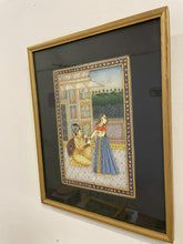 Load image into Gallery viewer, Framed Indian Man &amp; Woman, Painted Stone
