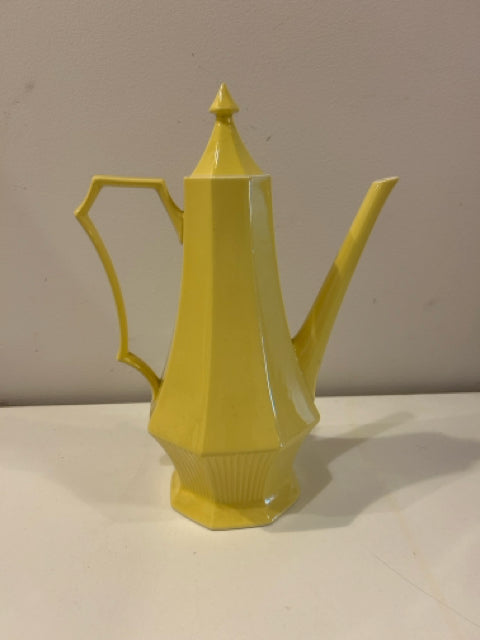 Ceramic Yellow Coffee Pot