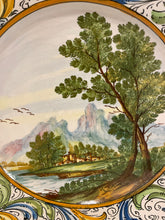 Load image into Gallery viewer, Large Plate with Italian Countryside Scene, from Castelli
